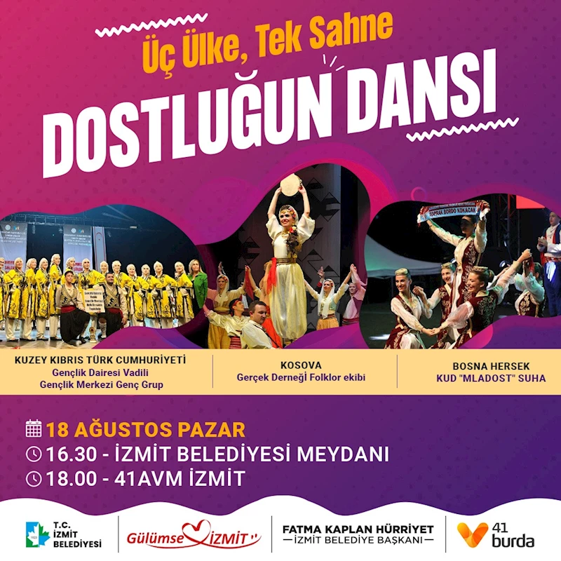 DANSIN GÜCÜ İZMİT’TE: 3 ÜLKENİN HALK DANSLARI İZMİTLİLERLE BULUŞACAK