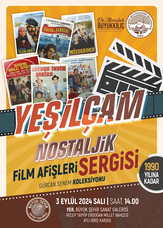 Büyük Şehir Sanat Galerisi’nden Yeşilçam Nostaljik Film Afişleri Sergisi