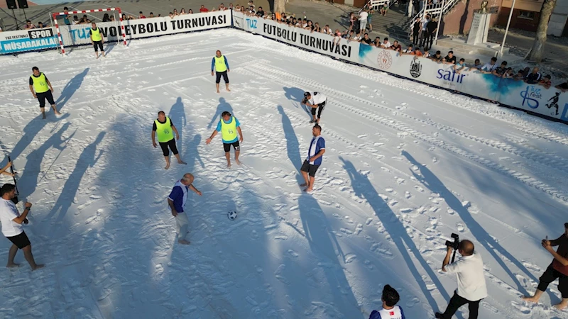 Çankırı’da Tuz Müsabakaları Eski Futbolcu Ümit Karan’ın Vuruşu ile Başladı