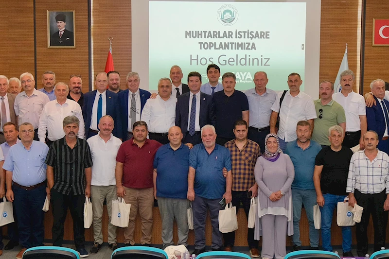 Başkan Kaya: “Muhtarlarımızla birlikte hizmet belediyeciliğini öne çıkaracağız”