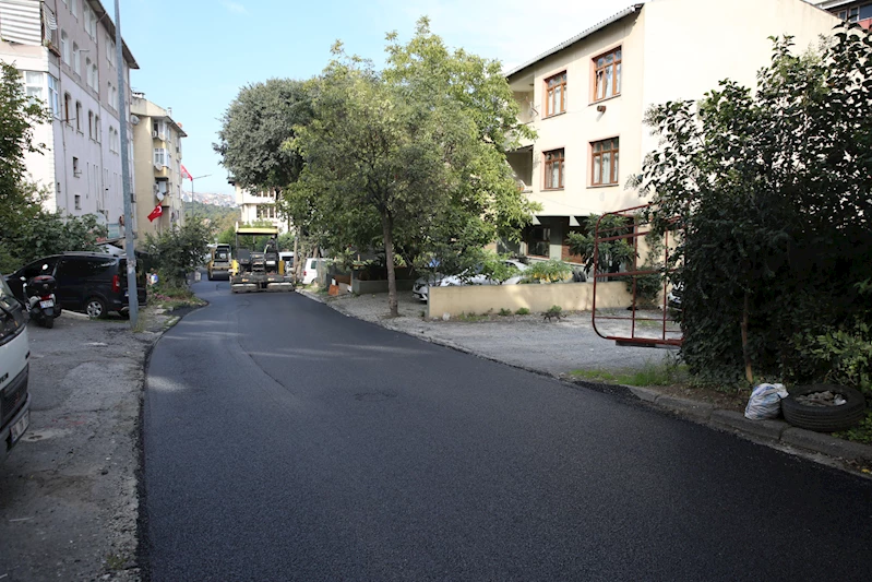 Nişancı Mahallesi’nde asfalt çalışması