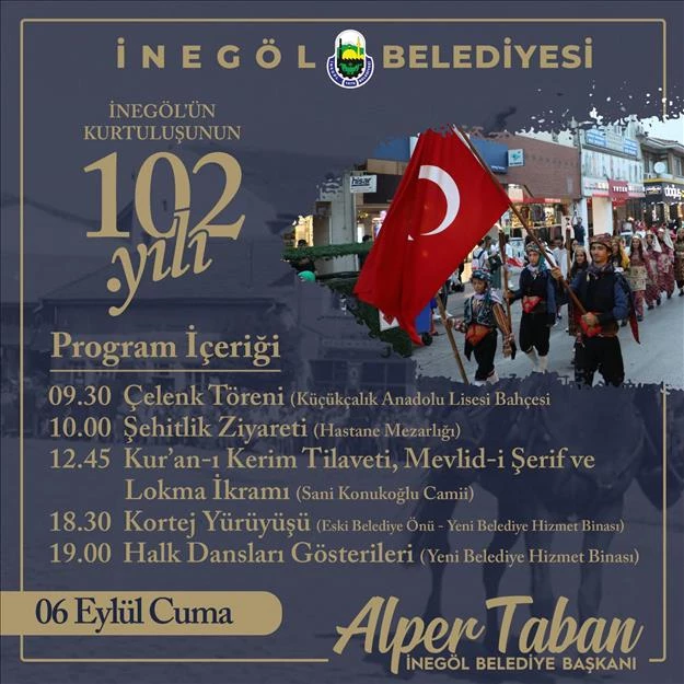 İnegöl’de Zaferden Kurtuluşa Coşku Devam Ediyor
