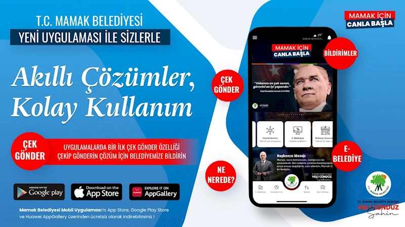 Mamak Belediyesi Mobil Uygulamasıyla Belediye Hizmetleri Cepte