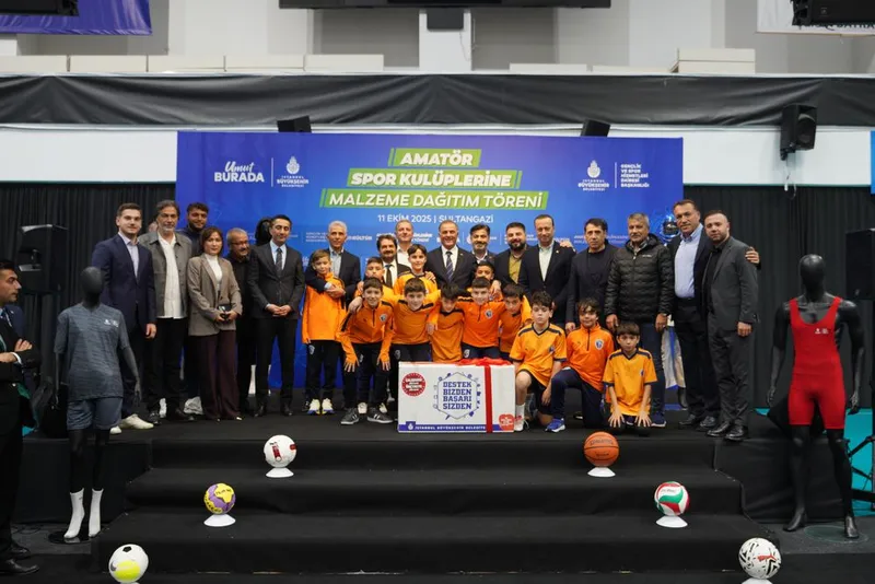 İBB Amatör Spor Kulüplerine 100 Milyon Liralık Malzeme Desteği