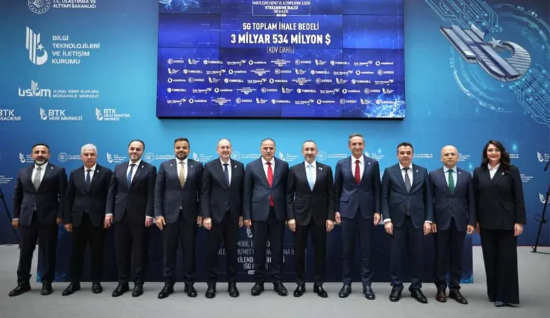 5G İhalesinden Hazineye 3,5 Milyar Dolarlık Katkı