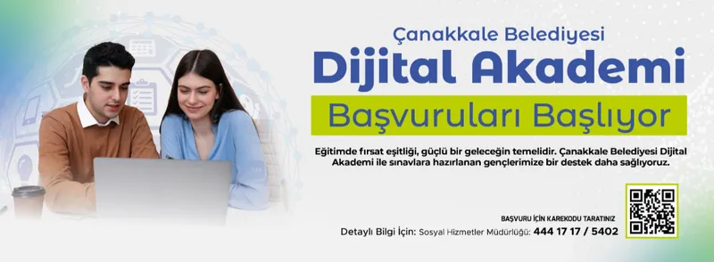 Çanakkale Belediyesi Dijital Akademi Başvuruları Başladı