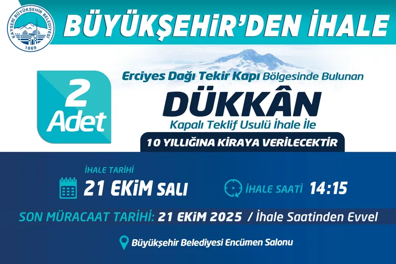 Kayseri Büyükşehir Belediyesi Erciyes Tekir Kapı
