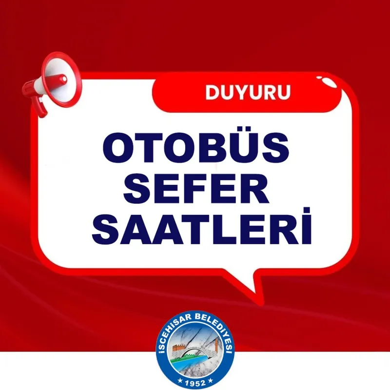 İscehisar Belediyesi Otobüs Sefer Saatleri Güncellendi