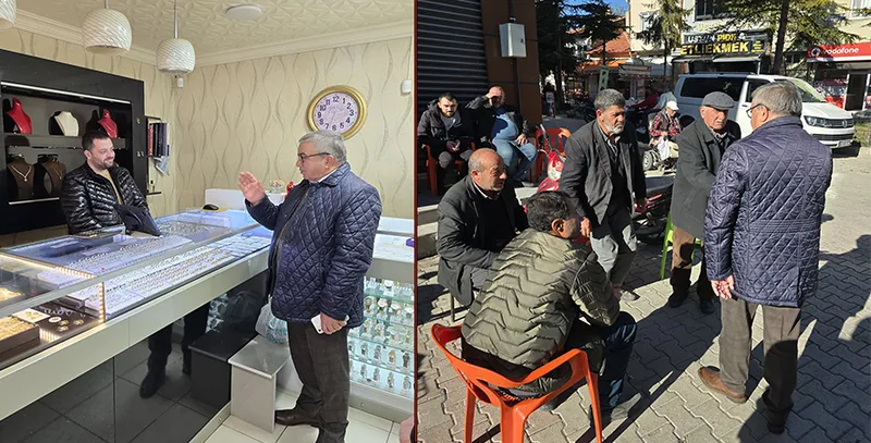 Şuhut Belediye Başkanı Özaşkın Çarşı Esnafını Ziyaret Etti