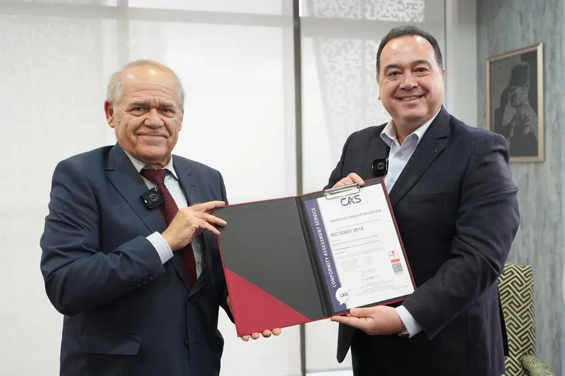 Manisa Büyükşehir Belediyesi ISO 50001 Enerji Yönetim Sistemi Sertifikası Aldı