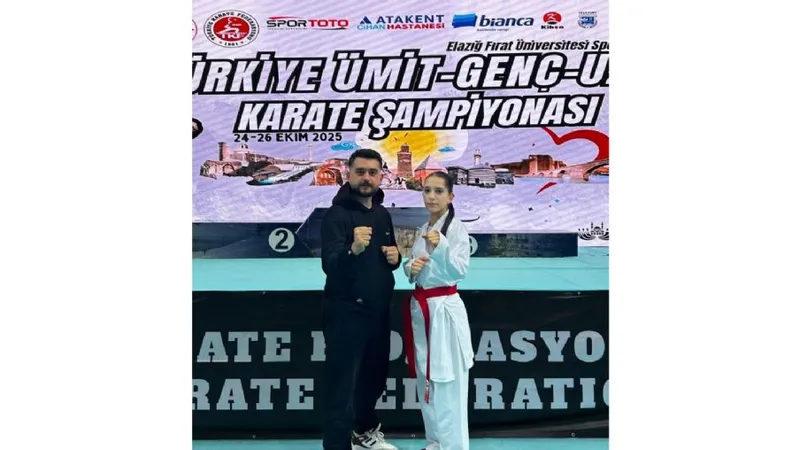 Melek Polat Karate Şampiyonasında Türkiye Beşincisi Oldu