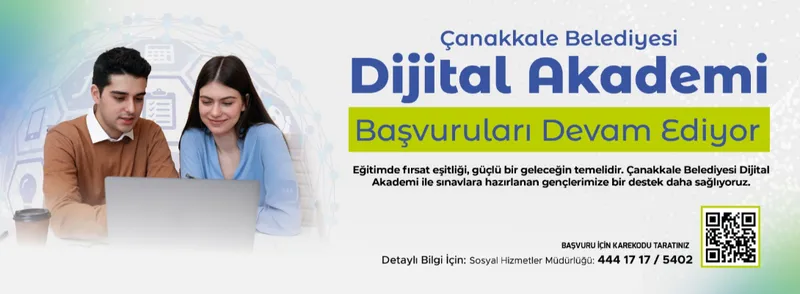 Çanakkale Belediyesi Dijital Akademi Başvuruları Devam Ediyor