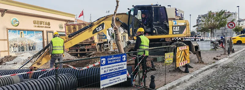 Çanakkale İskele Bölgesi İçin Yağmursuyu Hattı İnşaatı Başladı