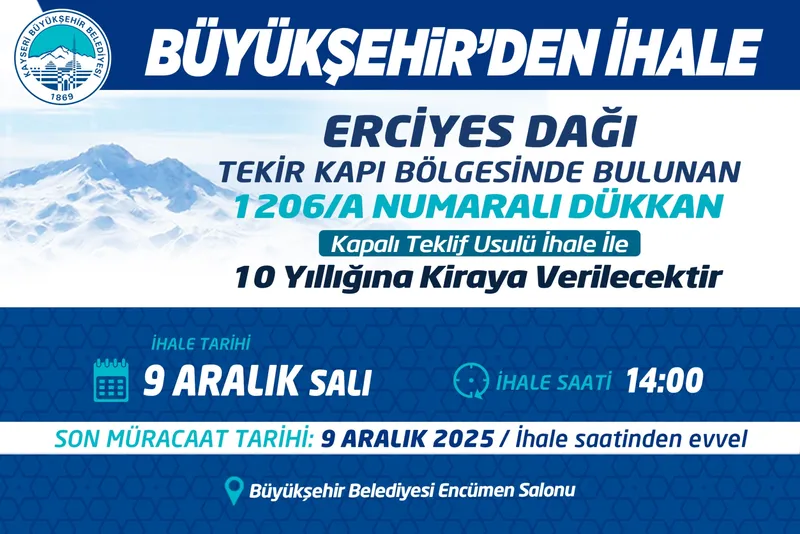Kayseri Büyükşehir Belediyesi, Erciyes Tekir Kapı Bölgesi