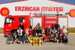 Ziya Gökalp İlkokulu Öğrencileri Erzincan İtfaiyesi
