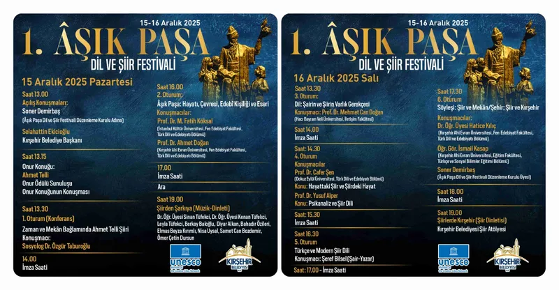 Kırşehir, 1. Âşık Paşa Dil ve Şiir Festivali