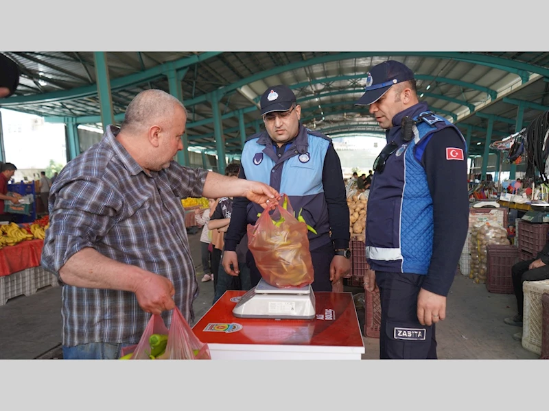 TARSUS BELEDİYESİ SEMT PAZARLARINDA TARTI KONTROL NOKTASI UYGULAMASI BAŞLATTI