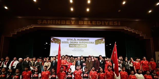 Şahinbeyli Öğrenciler İstiklal Marşını En Güzel Okumak İçin Yarıştı