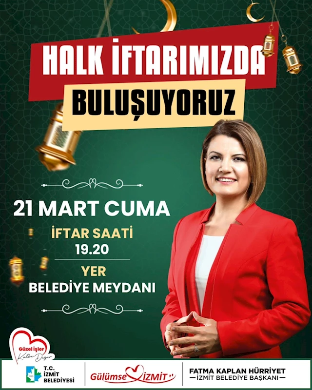 İZMİT BELEDİYESİ GELENEKSEL BÜYÜK HALK İFTARI BU AKŞAM BELSA’DA