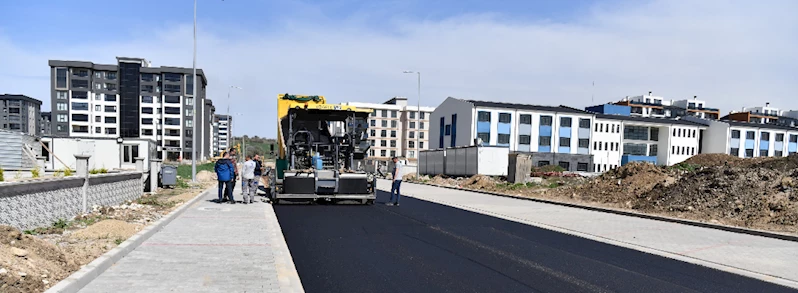 Karacaören Mevkiinde Asfalt Serimi Başladı