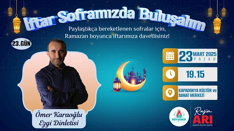 Ömer Karaoğlu, Nevşehirlilerle Buluşuyor