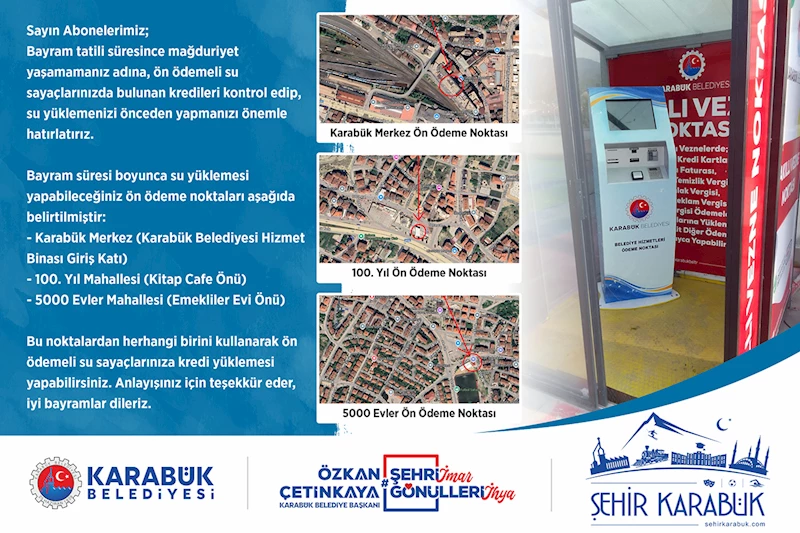 Ön Ödemeli Su Sayaçları İçin Bayram Öncesi Önemli Hatırlatma