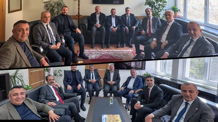 BAŞKANIMIZ, DSİ ŞUBE MÜDÜRÜ KARADENİZ VE İL ÖZEL İDARESİ GENEL SEKRETERİ AKDOĞAN’I ZİYARET ETTİ