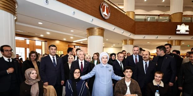 Şahinbey Millet Kütüphanesi Emine Erdoğan´ı Ağırladı