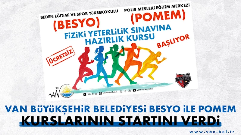 VAN BÜYÜKŞEHİR BELEDİYESİ BESYO İLE POMEM KURSLARININ STARTINI VERDİ