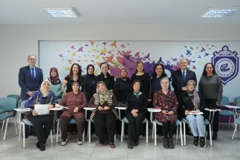 KADINLARA SERTİFİKALARI VERİLDİ