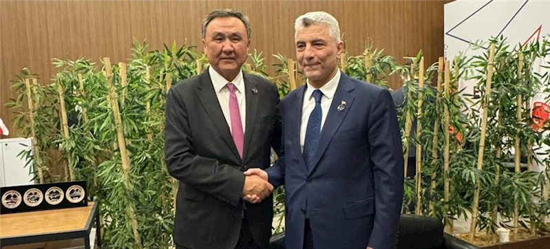 Ticaret Bakanı Bolat, Türk Devletleri Teşkilatı Genel Sekreteri Büyükelçi Omuraliev ile Görüştü