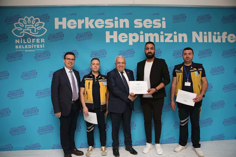 Nilüfer Belediyesi personellerinden örnek davranış