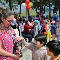 Çocuklara hayvan sevgisi aşılandı