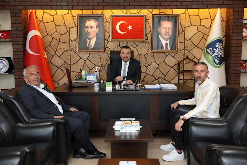 Taşoluk Belediye Başkanı Bilgin Özen’den Başkan Öztaş’a Ziyaret