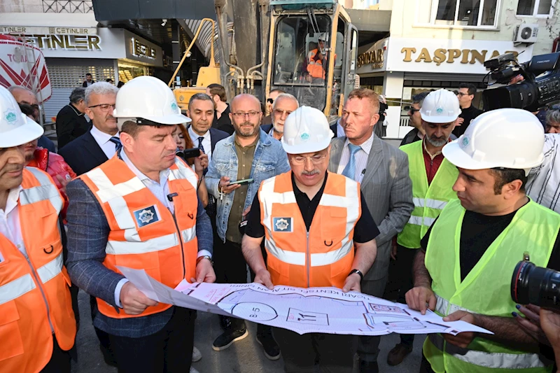 MEDAŞ BİNASINDA KENTSEL DÖNÜŞÜM SÜRECİ BAŞLADI, İLK KAZMA VURULDU