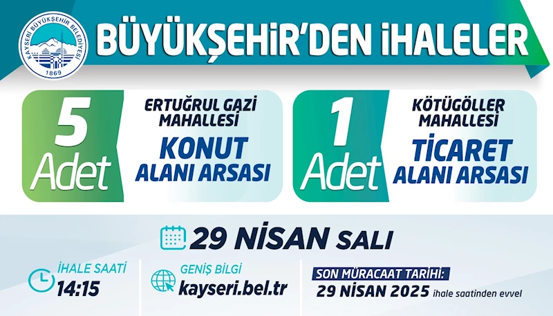 Büyükşehir’den İhale