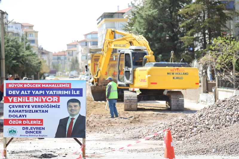 BÜYÜK BÖLCEK CADDESİNİN ALTYAPI VE ÜSTYAPISI YENİLENİYOR