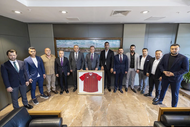 Yeni Mersin İdman Yurdu’nun Yeni Kulüp Başkanı Özdemir Ve Yönetim Kurulu Üyelerinden Başkan Seçer’e Ziyaret