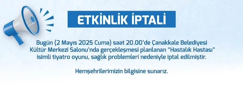 Etkinlik İptali