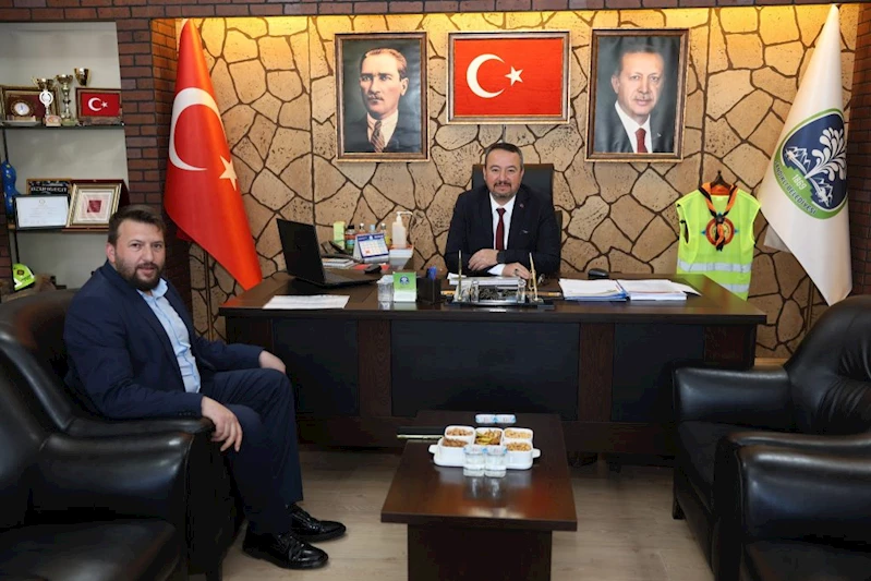 Akharım Belediye Başkanı Süleyman Kaynak’tan Başkan Öztaş’a Ziyaret