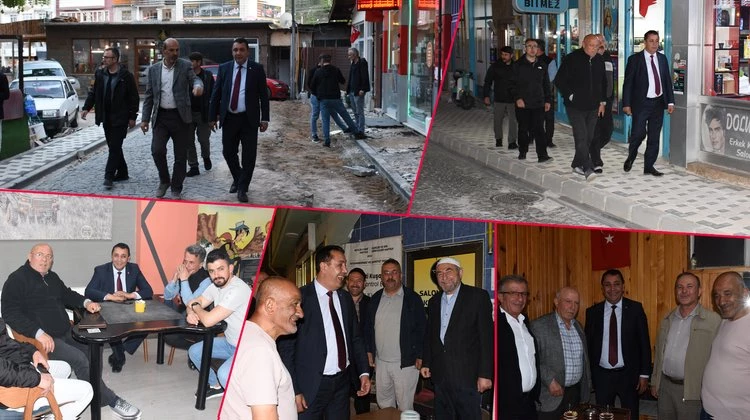 BAŞKANIMIZ, KALDIRIM YENİLEME ÇALIŞMALARIMIZI İNCELEDİ, VATANDAŞLARIMIZLA HASBİHAL ETTİ