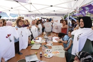 Kadınlar atölyelerde eğlenerek öğrendi