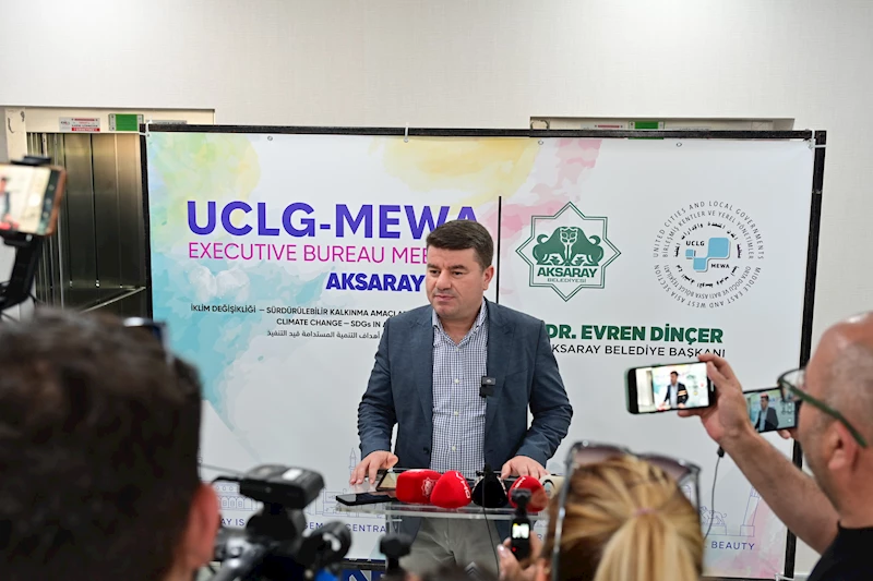 BAŞKAN DİNÇER UCLG MEWA TOPLANTISI ÖNCESİNDE MEDYA TEMSİLCİLERİNİ BİLGİLENDİRDİ