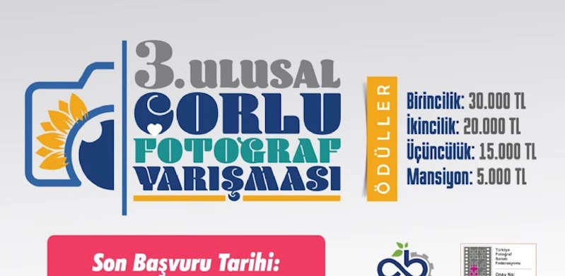 3. Ulusal Çorlu Fotoğraf Yarışması Başlıyor