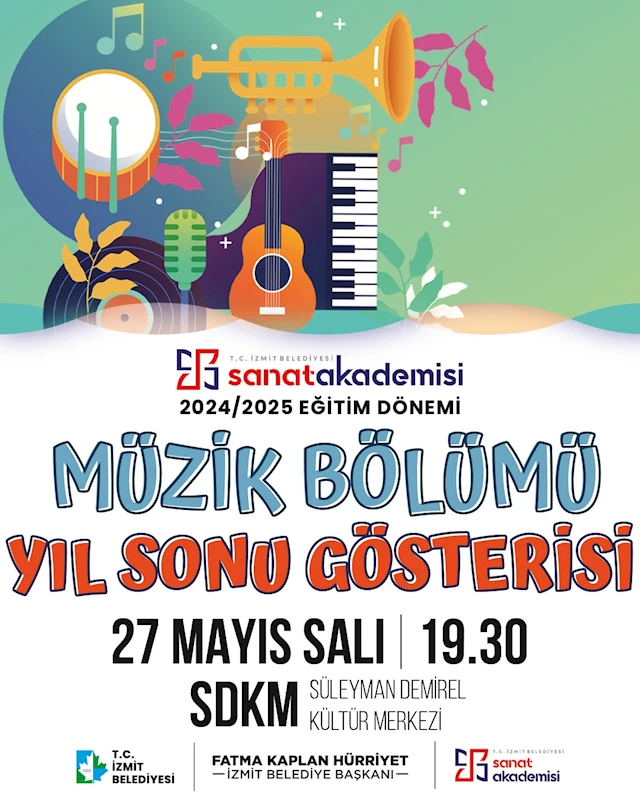 İZMİT SANAT AKADEMİSİ’NDE YETİŞEN GELECEĞİN MÜZİSYENLERİ SAHNEYE ÇIKIYOR!