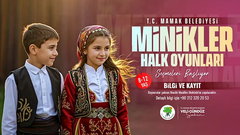 Mamak Belediyesi’nden Miniklere Halk Oyunları Fırsatı
