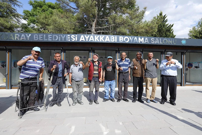 AKSARAY BELEDİYESİ AYAKKABI BOYAMA SALONU HİZMETE AÇILDI