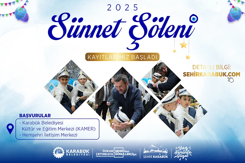 Karabük Belediyesi Ücretsiz Sünnet Şöleni İçin Başvurular Başladı