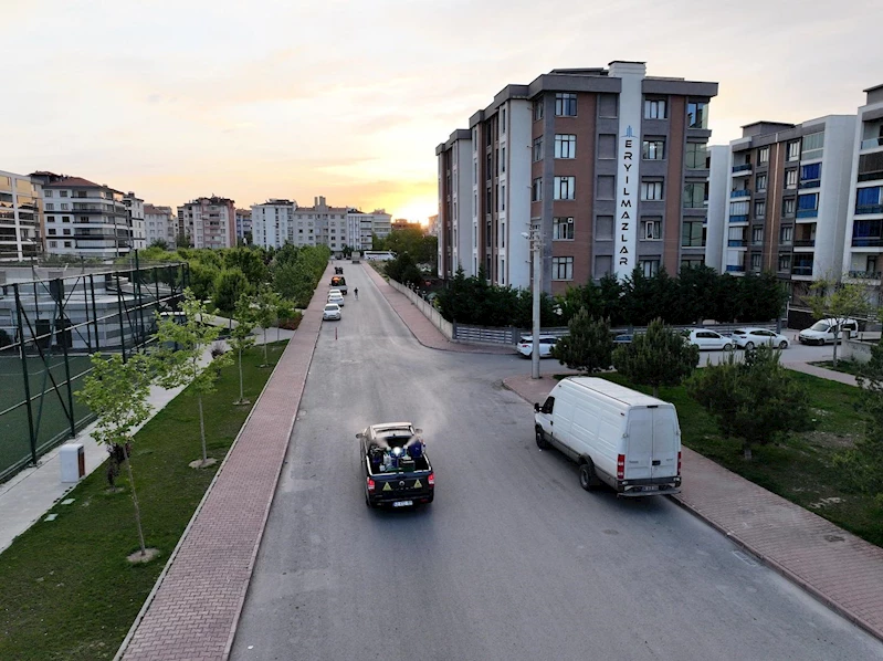KARATAY BELEDİYESİ’NDEN BAYRAM ÖNCESİ İLAÇLAMA MESAİSİ
