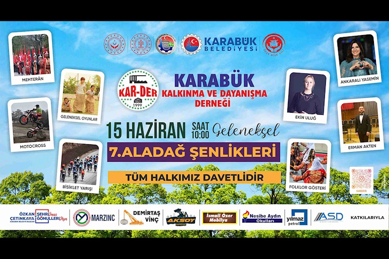 Tüm Hemşehrilerimiz ile 15 Haziran’da Aladağ’dayız